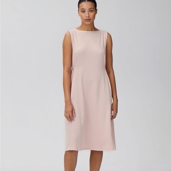 Eileen Fisher Dresses & Skirts - Eileen Fisher Fine Jersey Sleeveless Tie Dress in Pink Size Medium